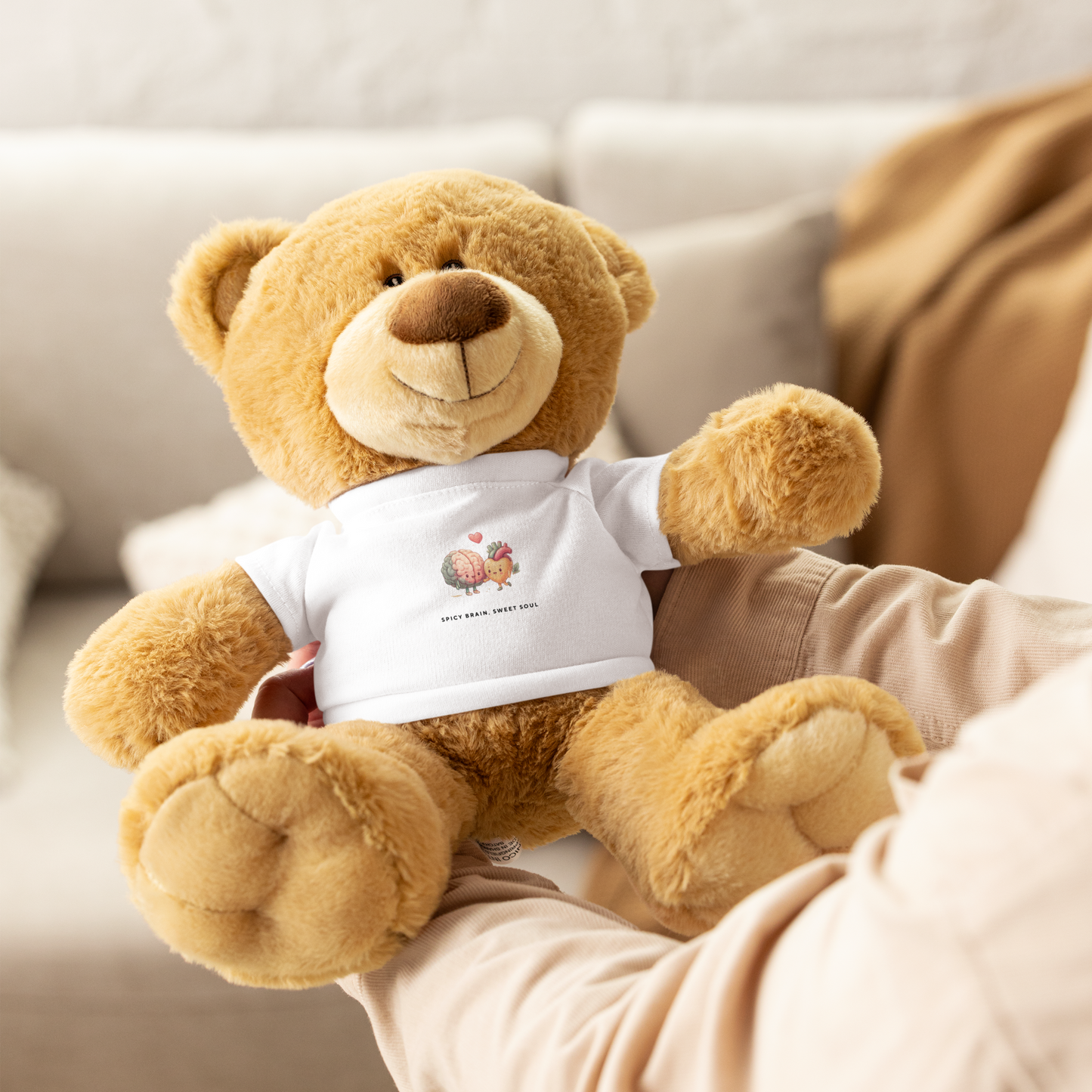 Cuddly Teddy Bear with Custom Neurowhimsical Tee