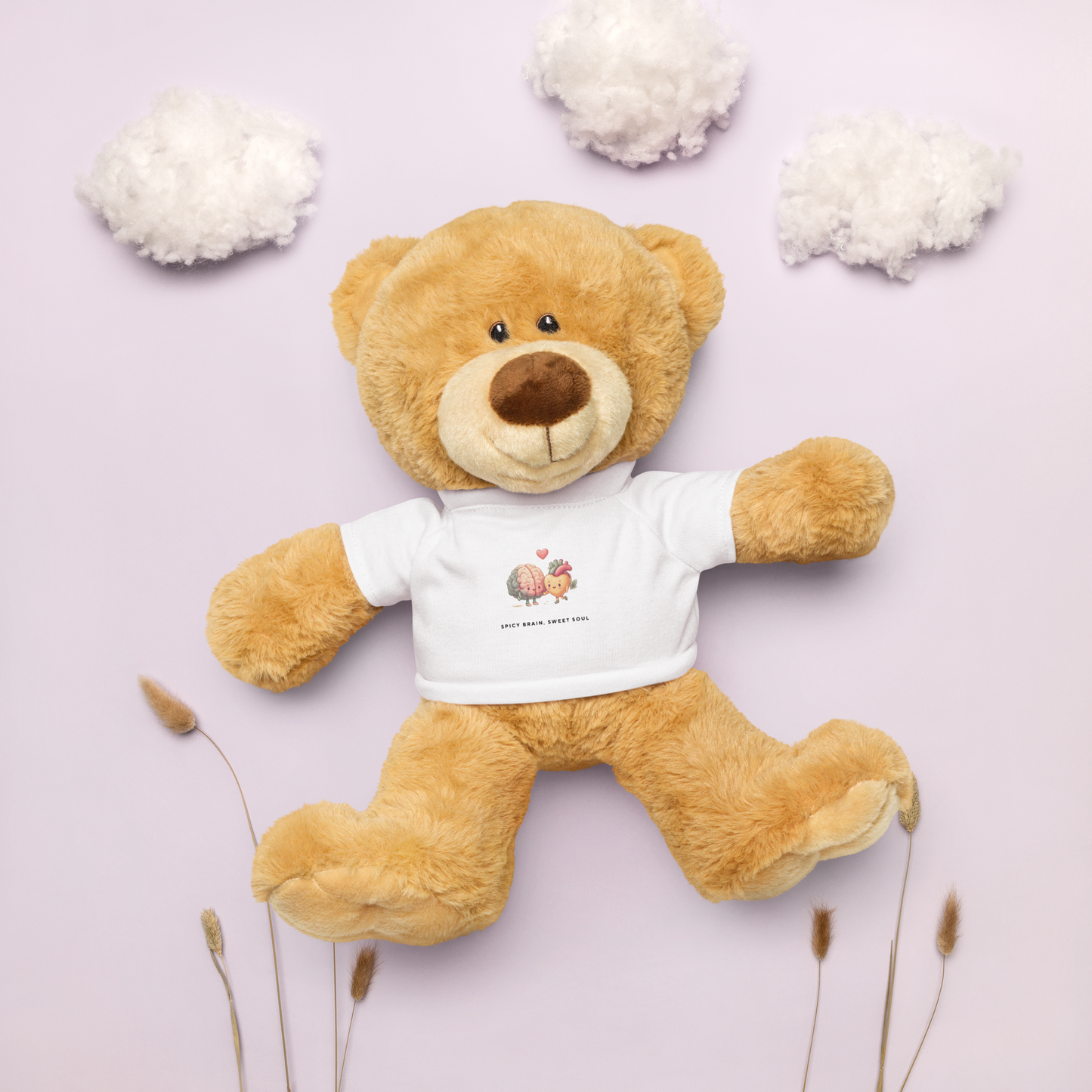 Cuddly Teddy Bear with Custom Neurowhimsical Tee