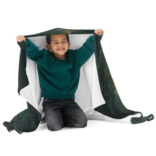 "The Bunny and the Carrot" Snuggle Throw – Soft & Storybook-Inspired